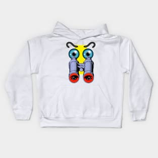 Binocular eyes and eyebrows Kids Hoodie